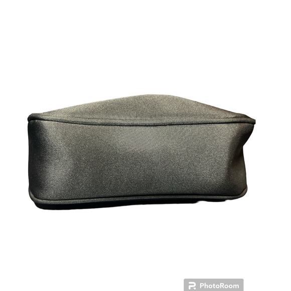 Crazy Horse Black Satin Evening Purse - Perfect for Weddings! - Picture 3 of 6